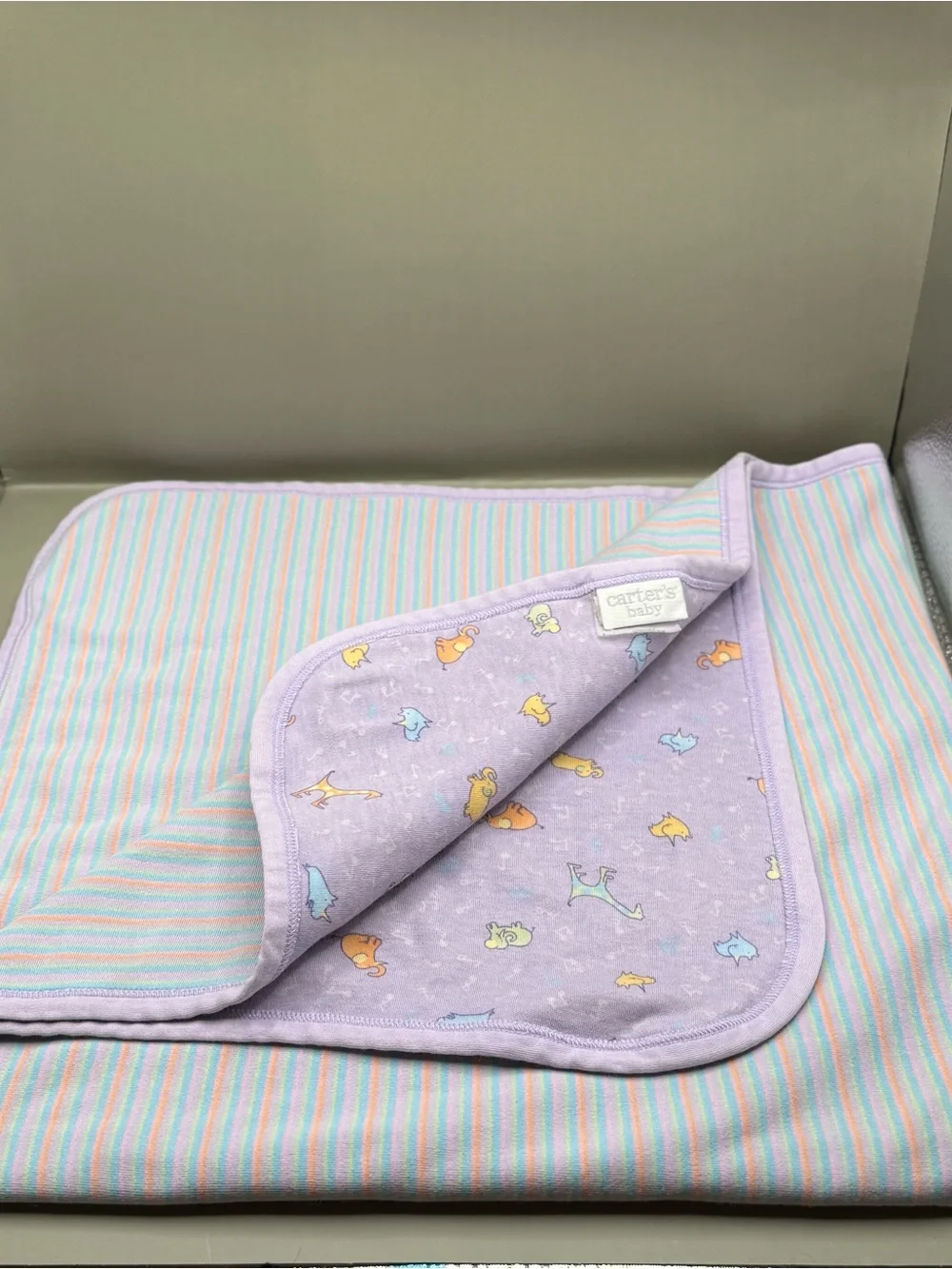 Vintage Carters John Lennon Baby Blanket Lovey Swaddle Receiving Blanket
